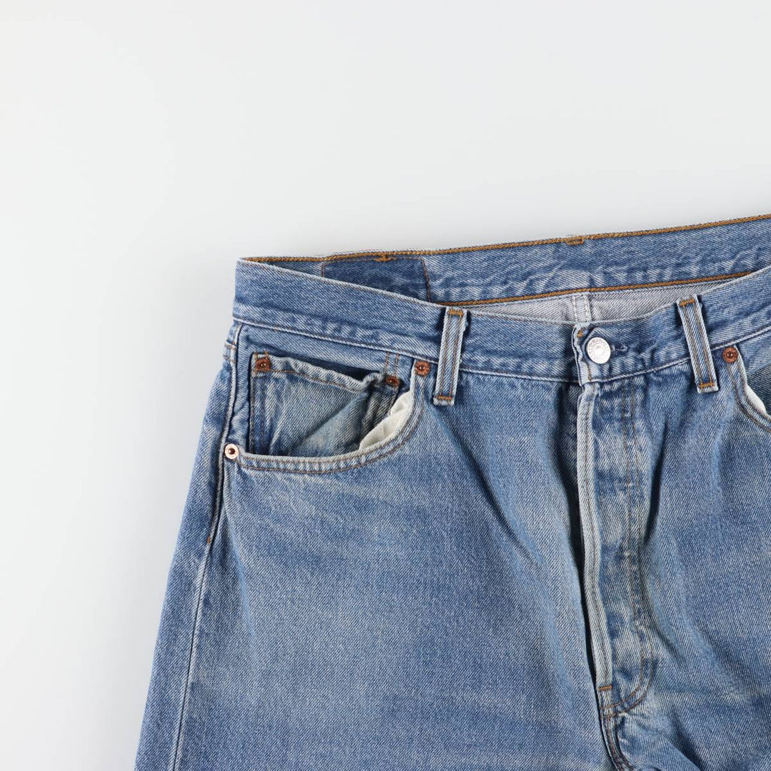 Levi's 501 Euro model straight denim pants for men, size W34 cotton blue type Vintage Second Hand