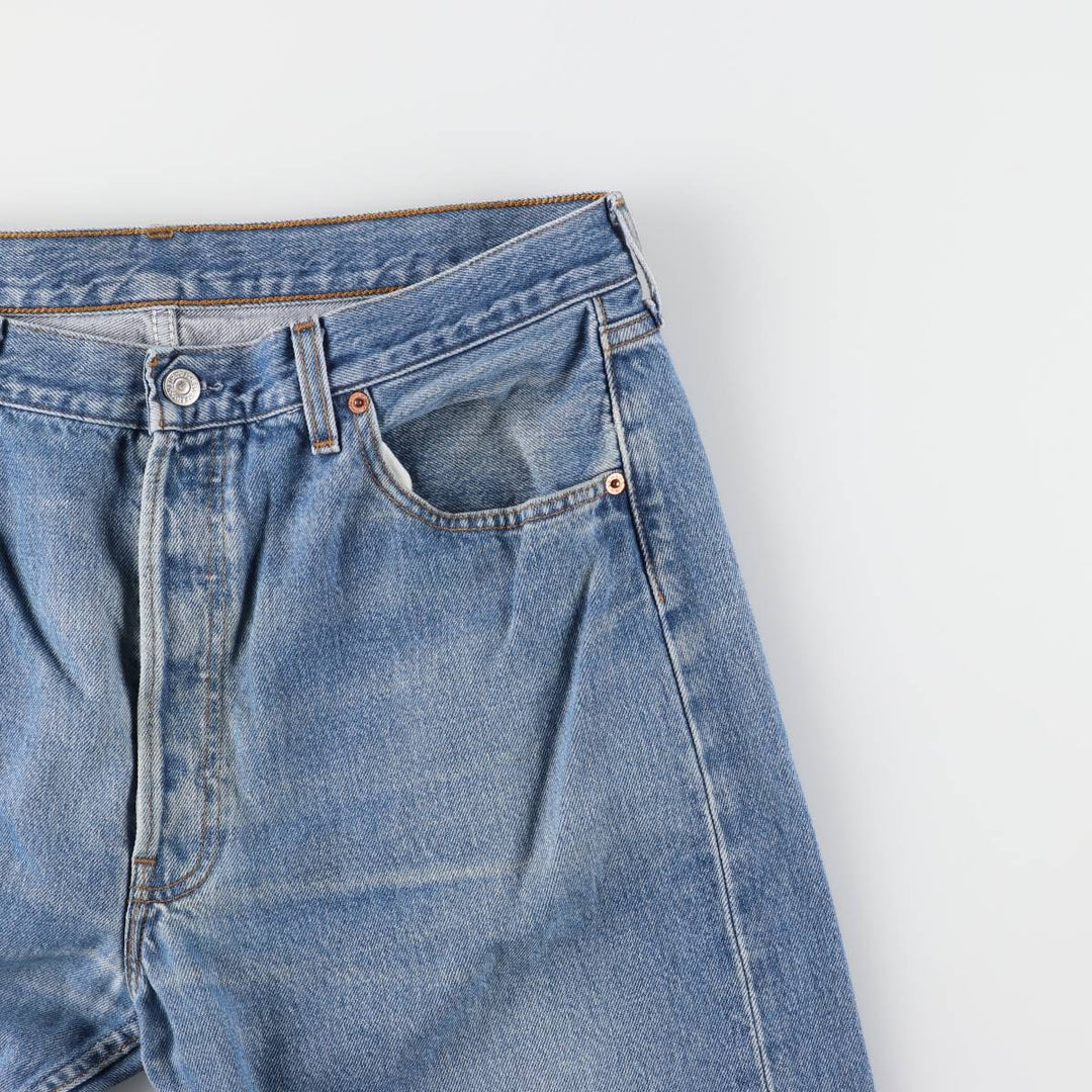 Levi's 501 Euro model straight denim pants for men, size W34 cotton blue type Vintage Second Hand