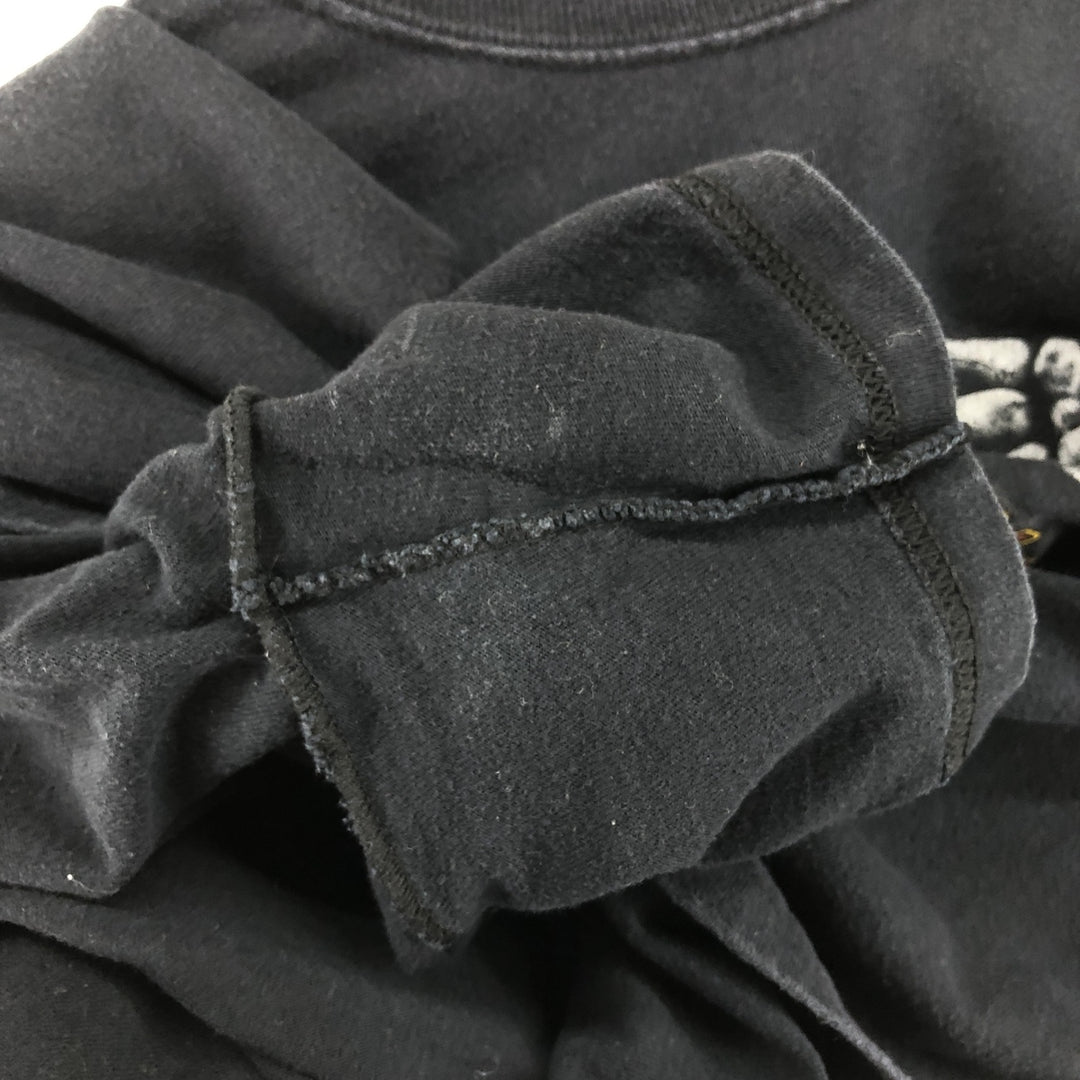 00'S Harley-Davidson Motorcycle Bike T-shirt for women (S size) unclear black type Vintage Second Hand