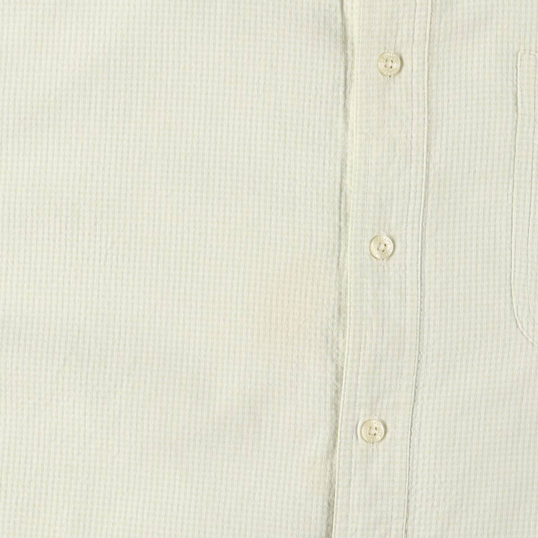 90'S Ralph Lauren Chaps Seersucker Short Sleeve Button-Down Striped Shirt Men's XXL Vintage cotton green type Vintage Second Hand