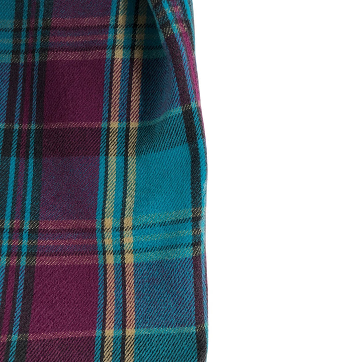 90'S Five Brother Madras Check Long Sleeve Flannel Check Shirt, Men's Size L, Vintage unclear multicolor Vintage Second Hand