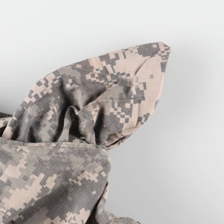 00'S US military genuine camouflage pattern ACU digital camo military cargo pants made in USA MEDIUM-REGULAR men's w33 equivalent Rayon Khaki type Vintage Second Hand