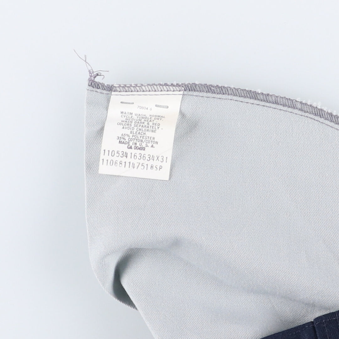 Vintage 70'S Lee work pants, made in USA, men's size w34 unknown navy blue type Vintage Second Hand