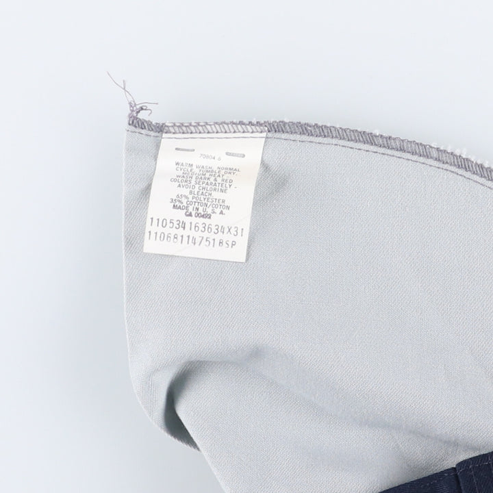 Vintage 70'S Lee work pants, made in USA, men's size w34 unknown navy blue type Vintage Second Hand