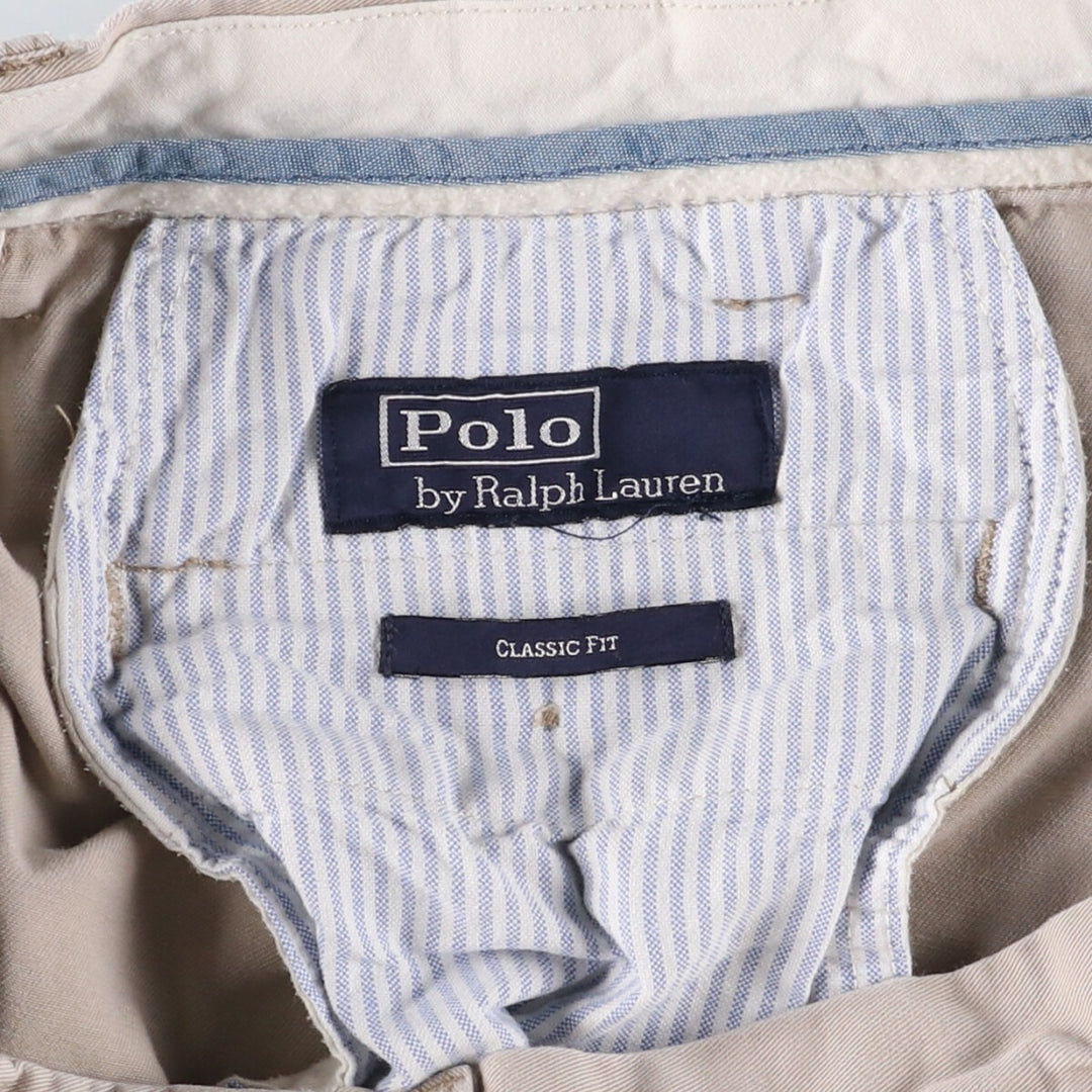 Ralph Lauren POLO by Ralph Lauren CLASSIC FIT Chino Pants for Men, W36 cotton Beige type Vintage Second Hand