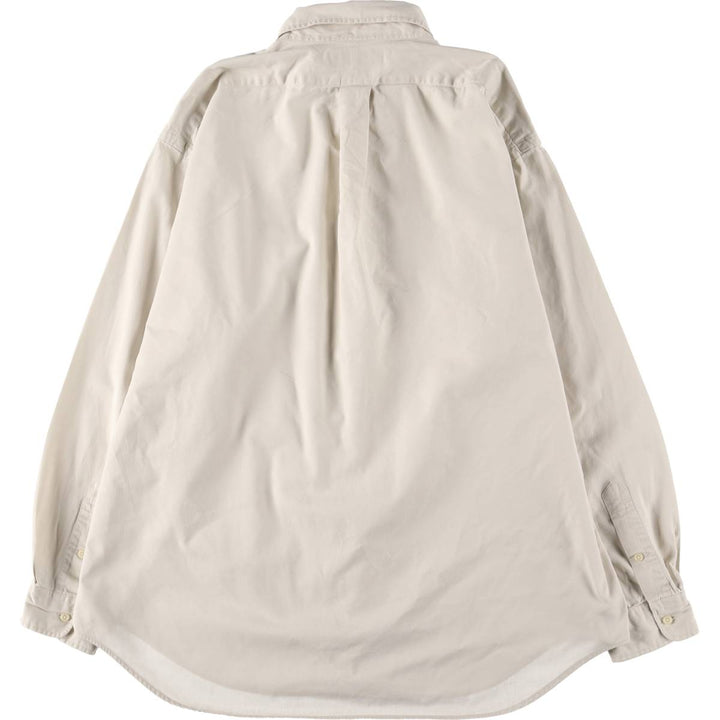 Ralph Lauren BLAKE long sleeve button down shirt, men's XL size cotton ivory Vintage Second Hand