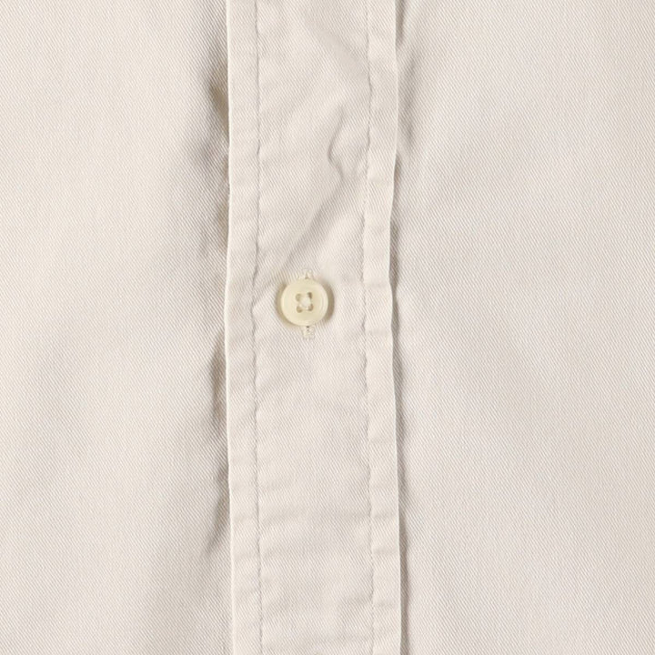 Ralph Lauren BLAKE long sleeve button down shirt, men's XL size cotton ivory Vintage Second Hand