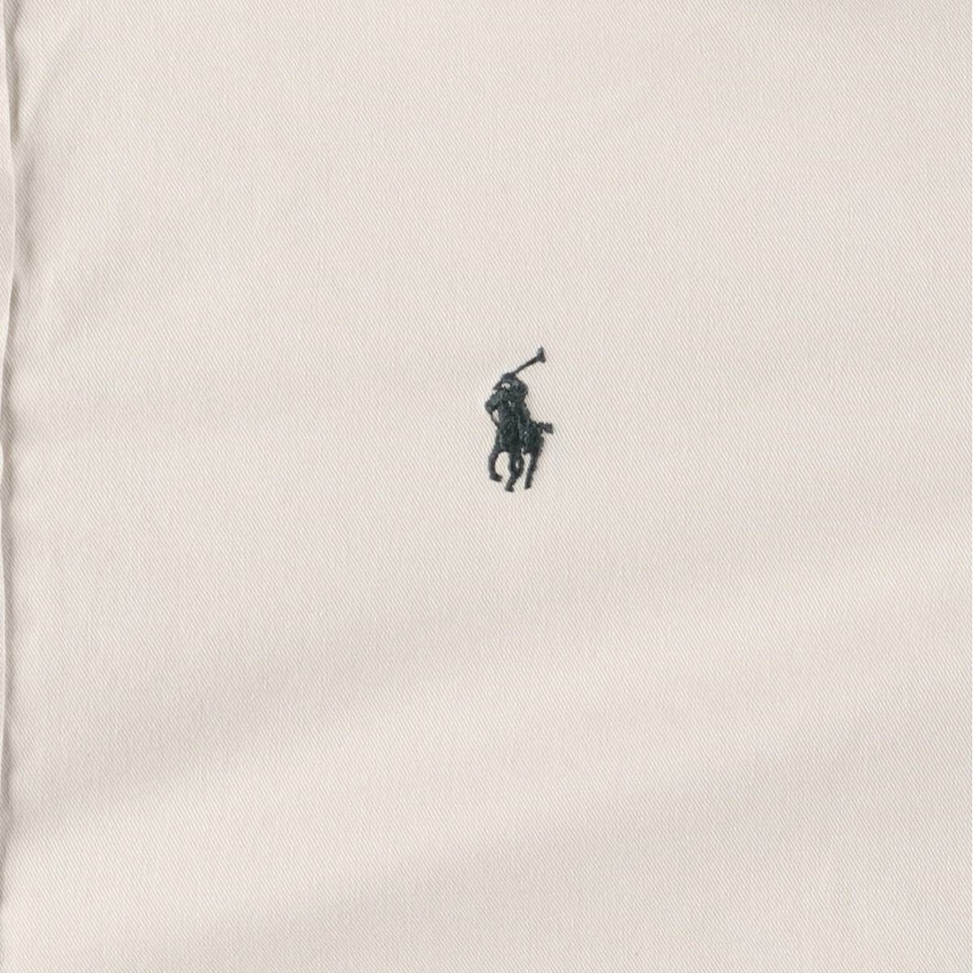 Ralph Lauren BLAKE long sleeve button down shirt, men's XL size cotton ivory Vintage Second Hand