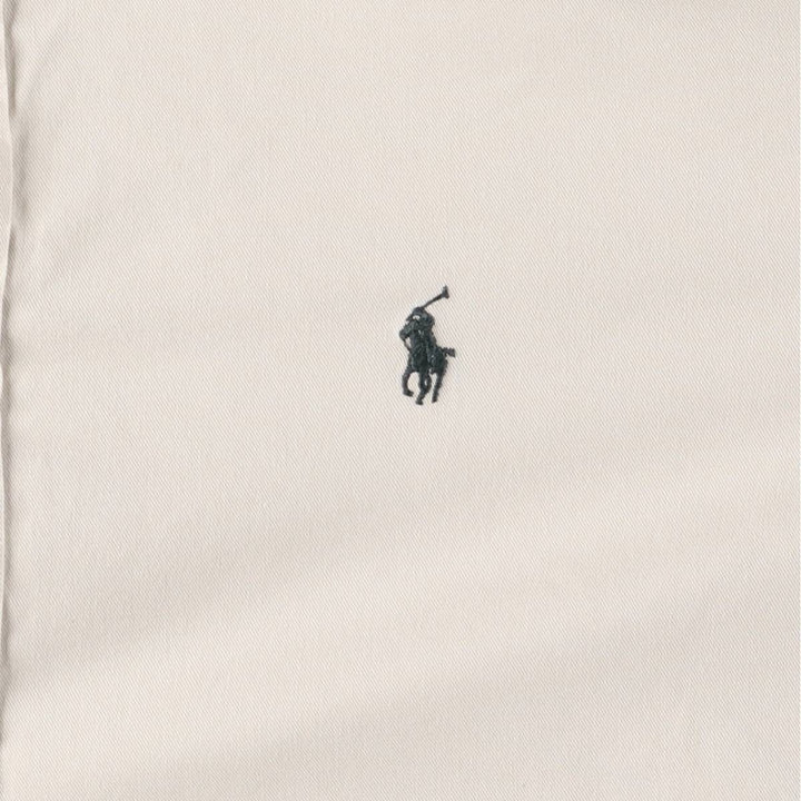 Ralph Lauren BLAKE long sleeve button down shirt, men's XL size cotton ivory Vintage Second Hand