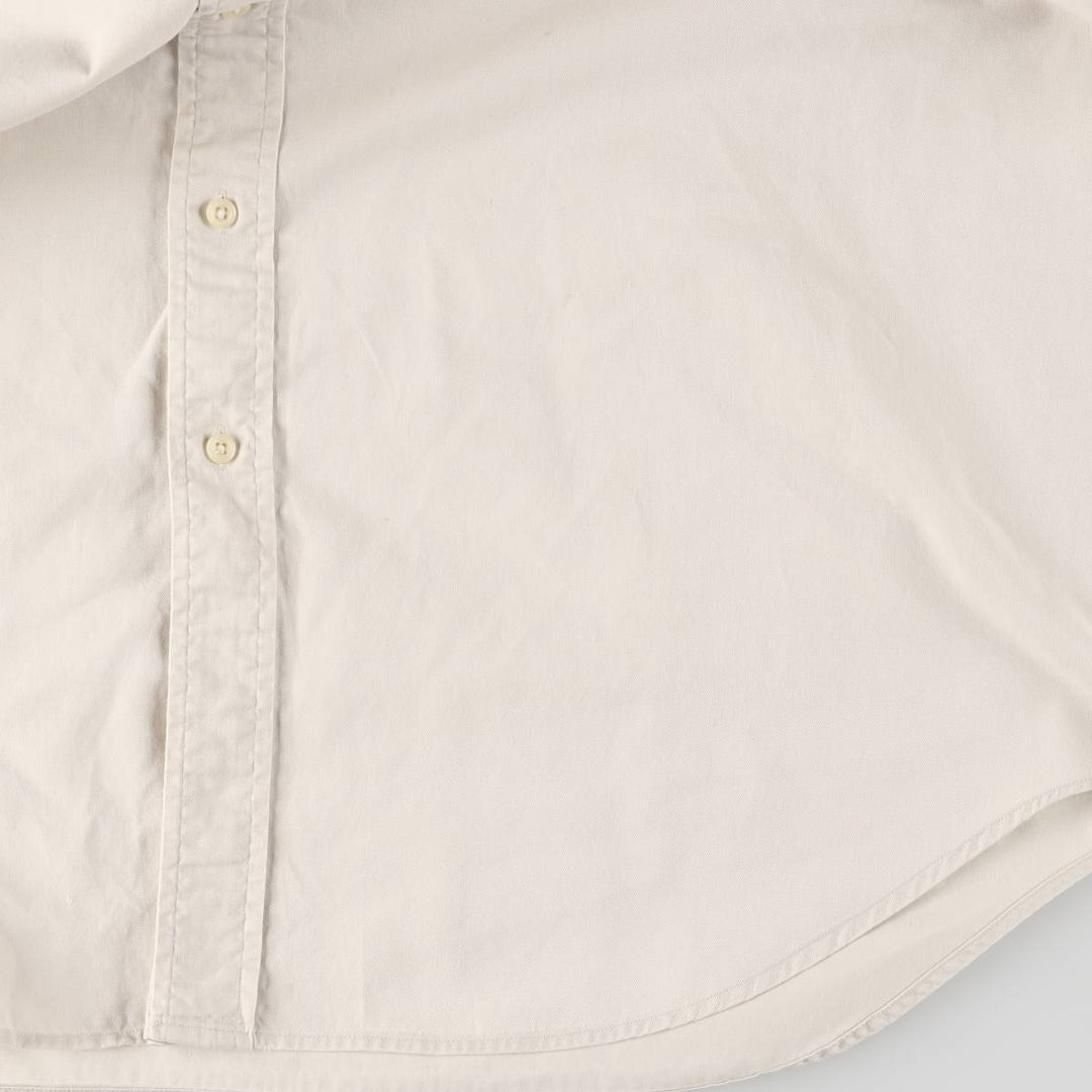 Ralph Lauren BLAKE long sleeve button down shirt, men's XL size cotton ivory Vintage Second Hand