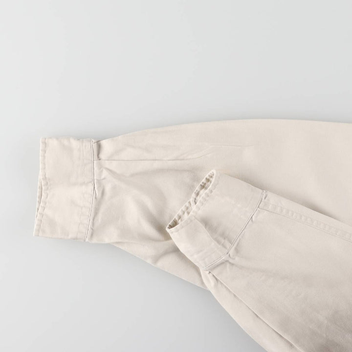 Ralph Lauren BLAKE long sleeve button down shirt, men's XL size cotton ivory Vintage Second Hand