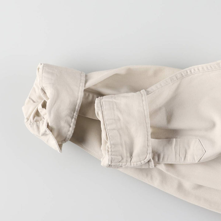 Ralph Lauren BLAKE long sleeve button down shirt, men's XL size cotton ivory Vintage Second Hand