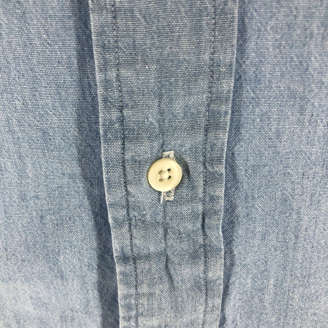 Ralph Lauren BLAIRE long sleeve button down shirt, men's size L cotton Blue type light blue Vintage Second Hand