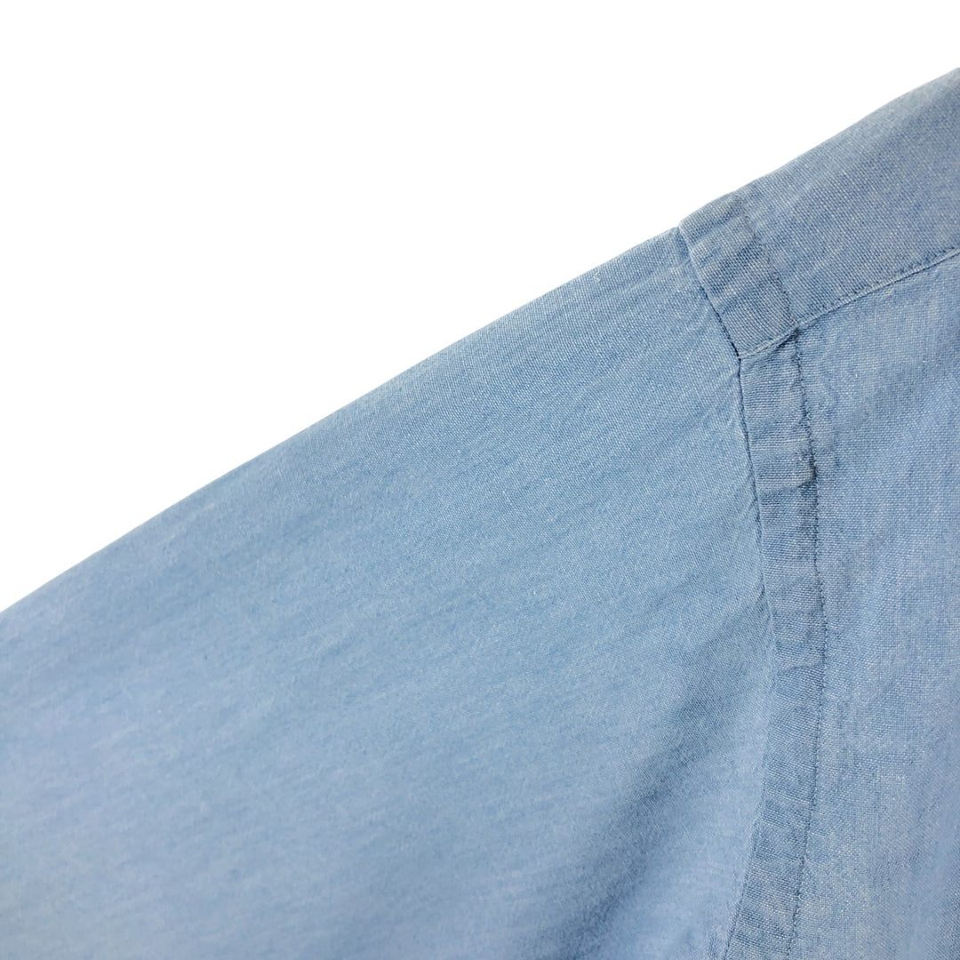 Ralph Lauren BLAIRE long sleeve button down shirt, men's size L cotton Blue type light blue Vintage Second Hand
