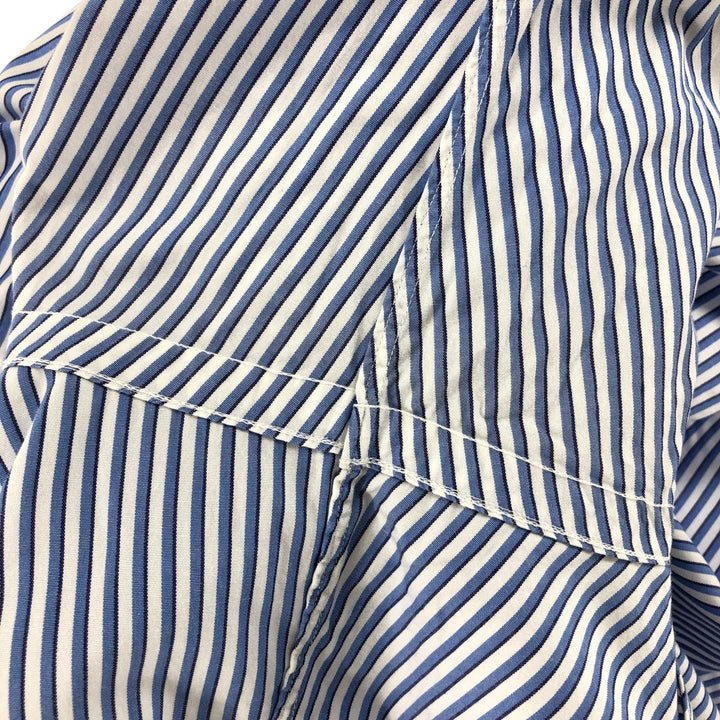 Ralph Lauren POLO by Ralph Lauren Long Sleeve Striped Shirt Men's Size L cotton blue type Vintage Second Hand