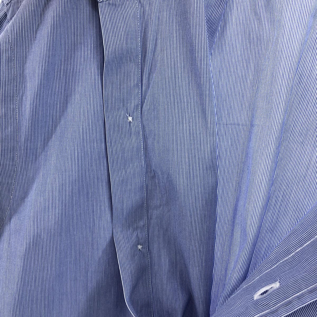Ralph Lauren POLO by Ralph Lauren Long Sleeve Cotton Striped Shirt Men's Size L cotton blue type Vintage Second Hand