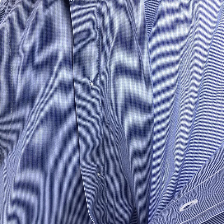 Ralph Lauren POLO by Ralph Lauren Long Sleeve Cotton Striped Shirt Men's Size L cotton blue type Vintage Second Hand