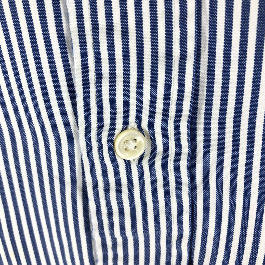 Ralph Lauren Classic Fit Long Sleeve Button Down Striped Shirt Men's XL cotton blue type Vintage Second Hand