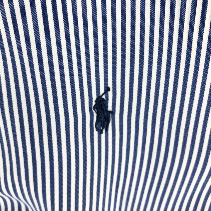 Ralph Lauren Classic Fit Long Sleeve Button Down Striped Shirt Men's XL cotton blue type Vintage Second Hand