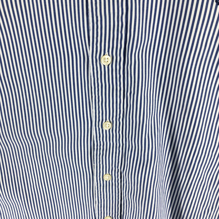 Ralph Lauren Classic Fit Long Sleeve Button Down Striped Shirt Men's XL cotton blue type Vintage Second Hand