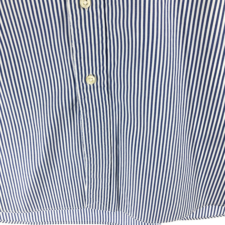 Ralph Lauren Classic Fit Long Sleeve Button Down Striped Shirt Men's XL cotton blue type Vintage Second Hand