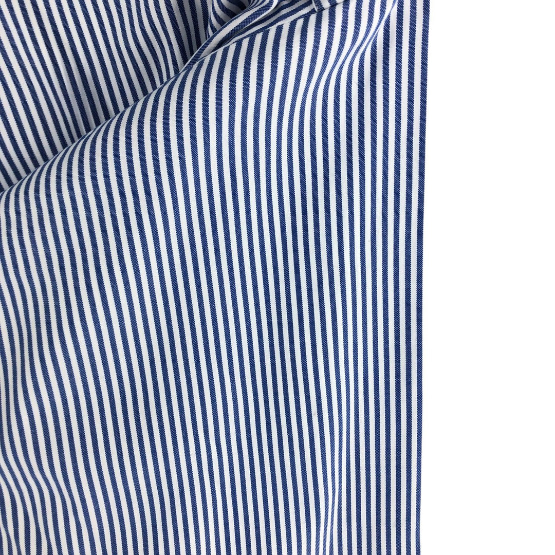 Ralph Lauren Classic Fit Long Sleeve Button Down Striped Shirt Men's XL cotton blue type Vintage Second Hand