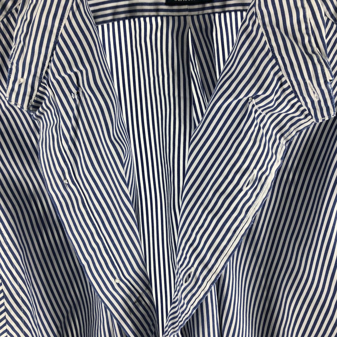 Ralph Lauren Classic Fit Long Sleeve Button Down Striped Shirt Men's XL cotton blue type Vintage Second Hand