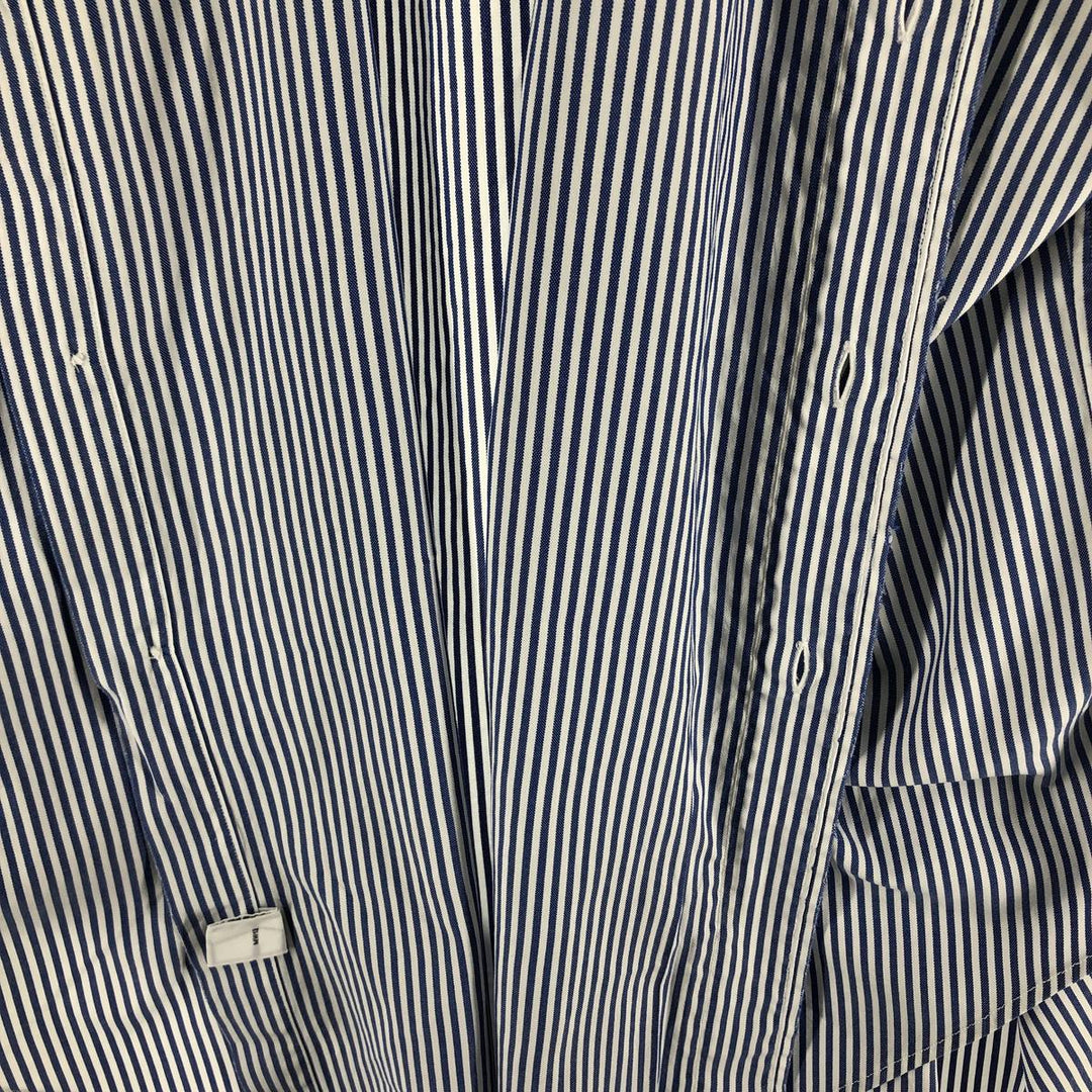 Ralph Lauren Classic Fit Long Sleeve Button Down Striped Shirt Men's XL cotton blue type Vintage Second Hand