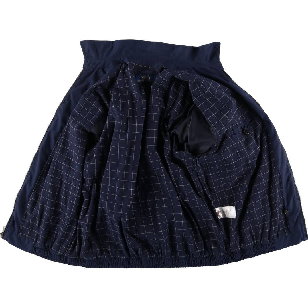 Ralph Lauren POLO RALPH LAUREN Swing Top Sports Jacket Men's L size polyester navy blue type Vintage Second Hand