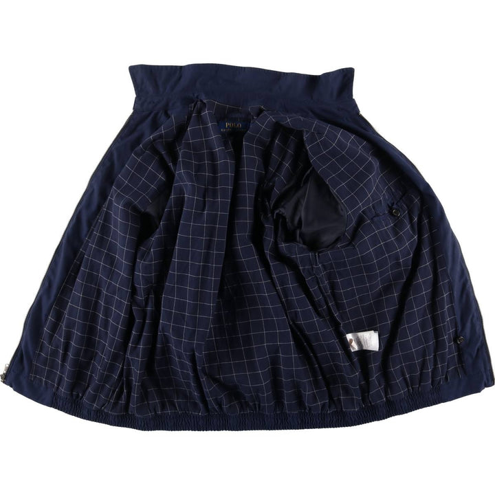 Ralph Lauren POLO RALPH LAUREN Swing Top Sports Jacket Men's L size polyester navy blue type Vintage Second Hand