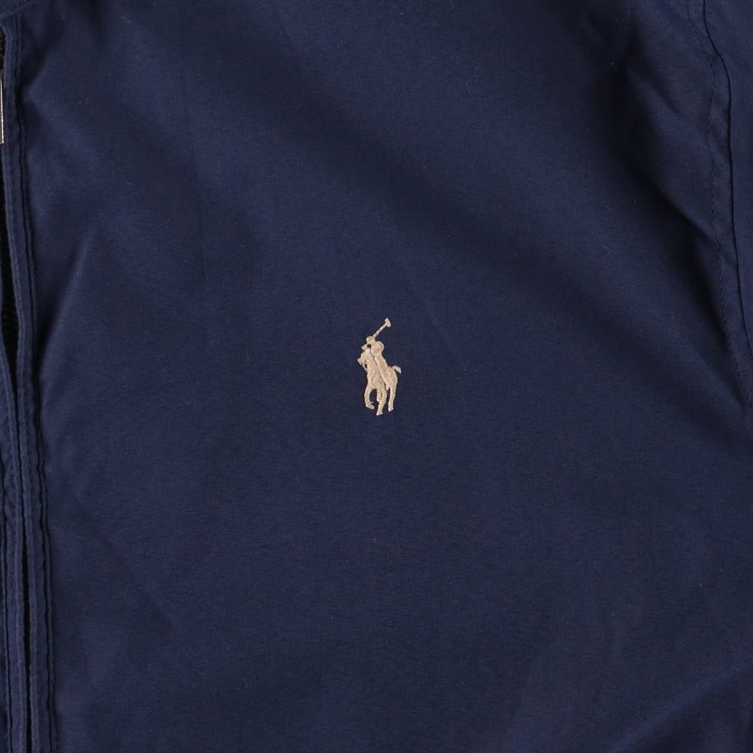 Ralph Lauren POLO RALPH LAUREN Swing Top Sports Jacket Men's L size polyester navy blue type Vintage Second Hand