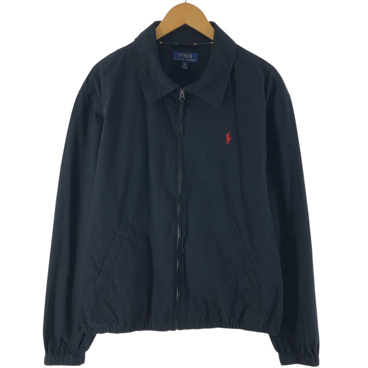 Ralph Lauren POLO RALPH LAUREN Swing Top Sports Jacket Men's XL cotton black type Vintage Second Hand