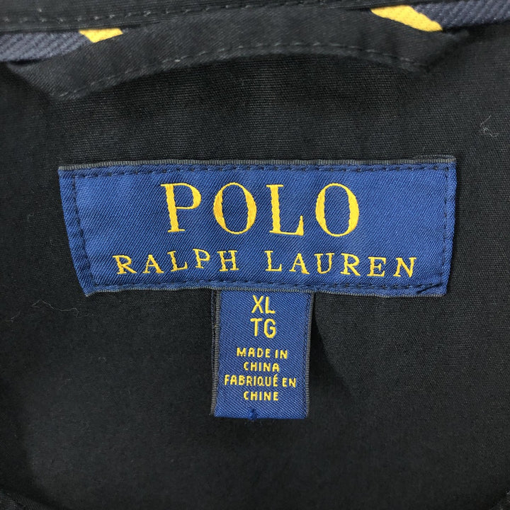 Ralph Lauren POLO RALPH LAUREN Swing Top Sports Jacket Men's XL cotton black type Vintage Second Hand