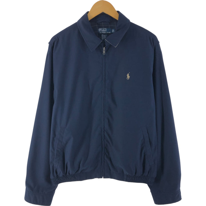 Ralph Lauren POLO by Ralph Lauren Swing Top Sports Jacket Men's L size polyester navy blue type Vintage Second Hand