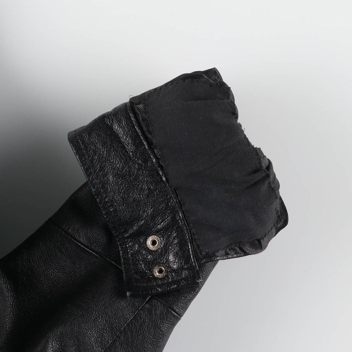 St. John's Bay Swing Top Type Leather Blouson Men's M Size genuine leather black type Vintage Second Hand