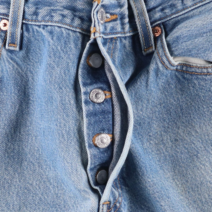 00'S Levi's 501 straight denim pants for men, size W32 cotton blue type Vintage Second Hand