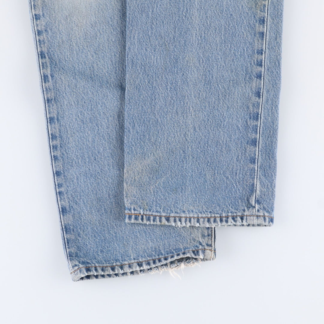 00'S Levi's 501 straight denim pants for men, size W32 cotton blue type Vintage Second Hand