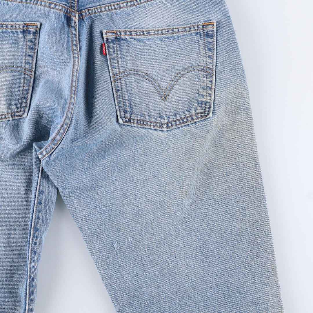 00'S Levi's 501 straight denim pants for men, size W32 cotton blue type Vintage Second Hand