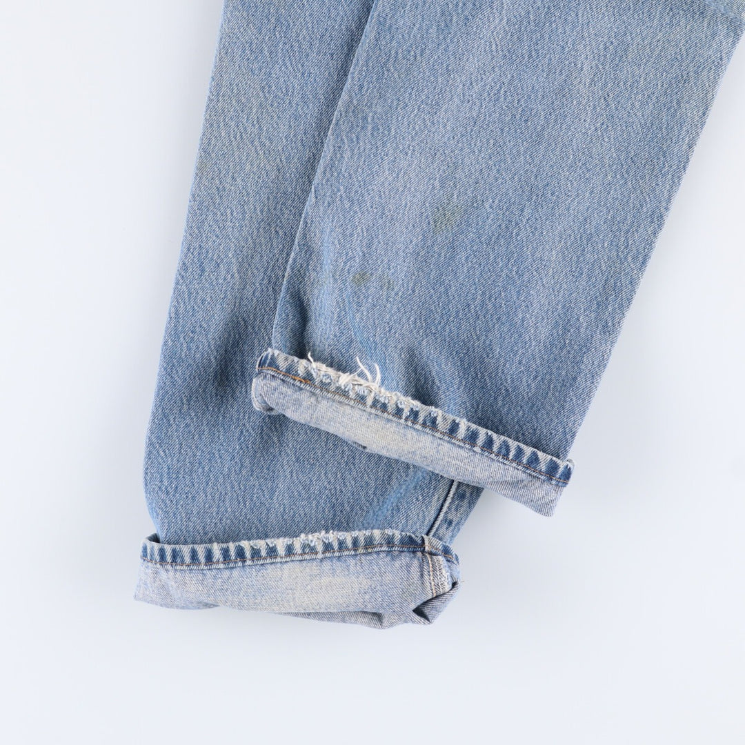 00'S Levi's 501 straight denim pants for men, size W32 cotton blue type Vintage Second Hand