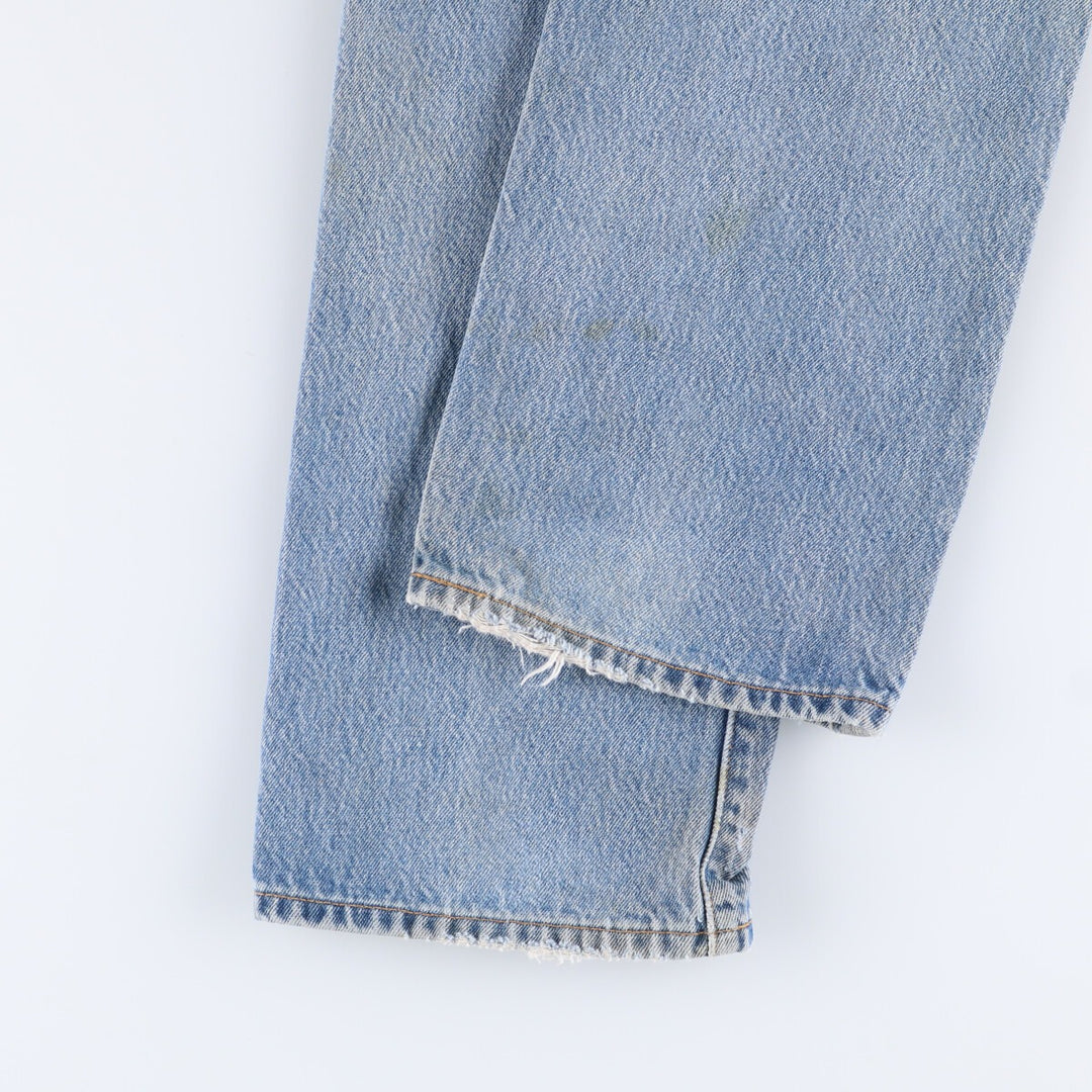 00'S Levi's 501 straight denim pants for men, size W32 cotton blue type Vintage Second Hand