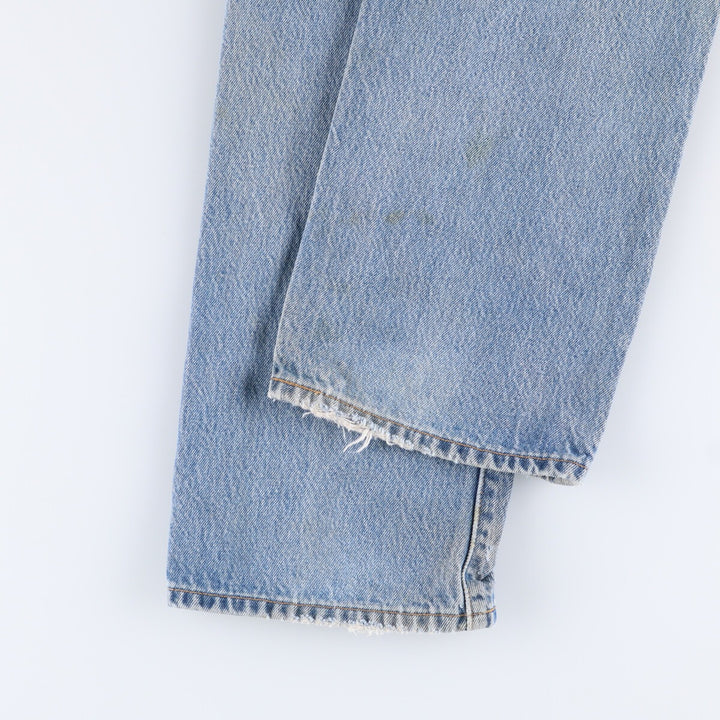 00'S Levi's 501 straight denim pants for men, size W32 cotton blue type Vintage Second Hand