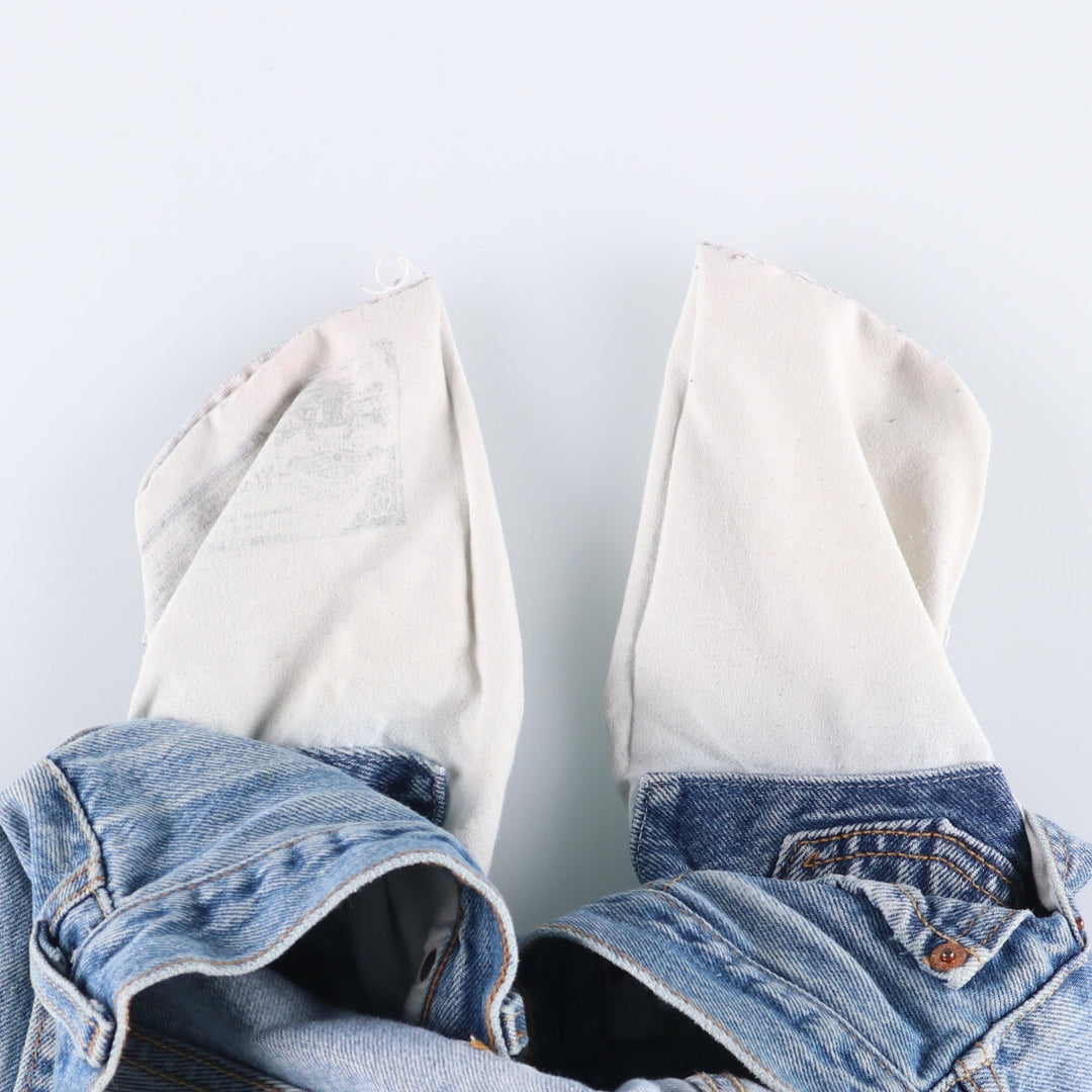 00'S Levi's 501 straight denim pants for men, size W32 cotton blue type Vintage Second Hand