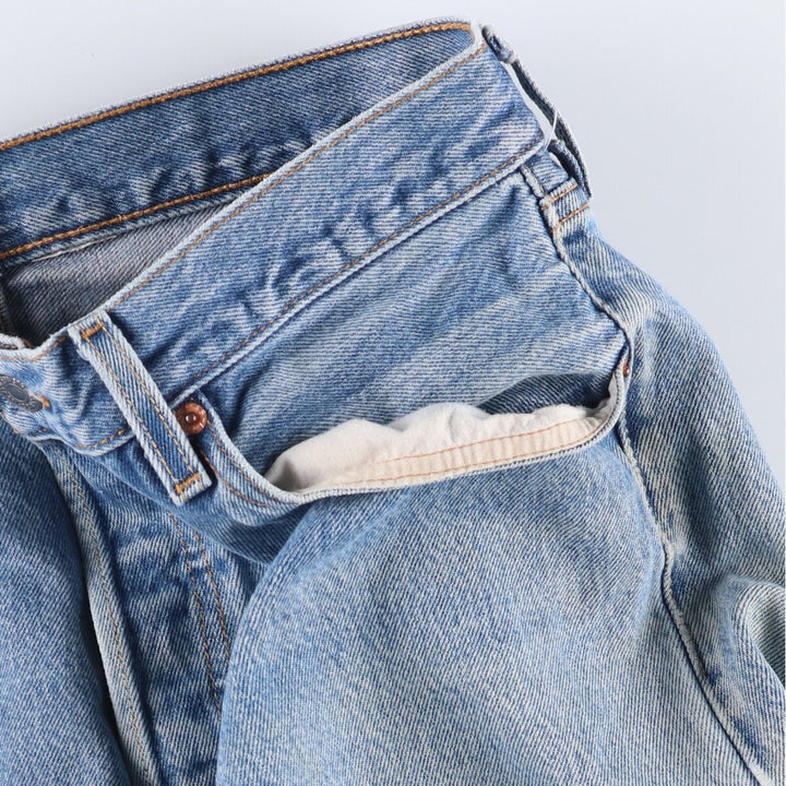 00'S Levi's 501 straight denim pants for men, size W32 cotton blue type Vintage Second Hand