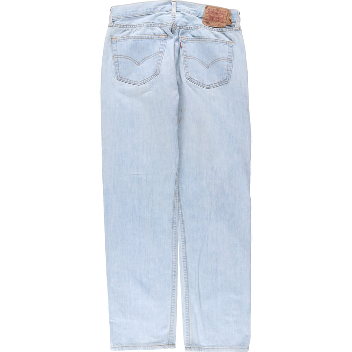 90'S Levi's 501 Euro model straight denim pants for men, W31 equivalent, vintage cotton blue type Vintage Second Hand