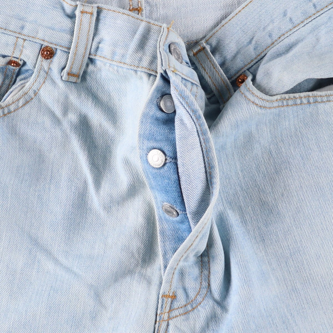 90'S Levi's 501 Euro model straight denim pants for men, W31 equivalent, vintage cotton blue type Vintage Second Hand