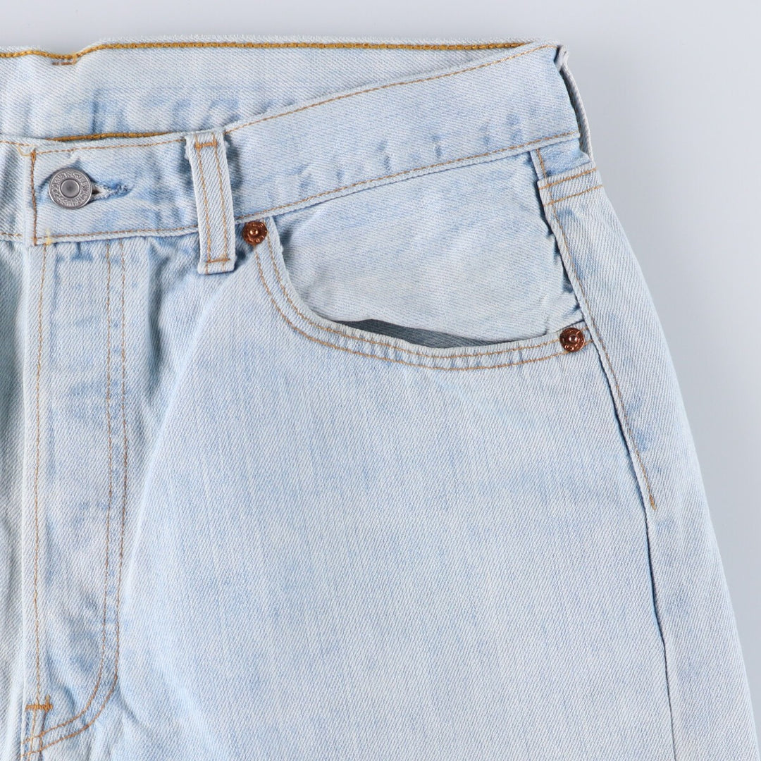 90'S Levi's 501 Euro model straight denim pants for men, W31 equivalent, vintage cotton blue type Vintage Second Hand