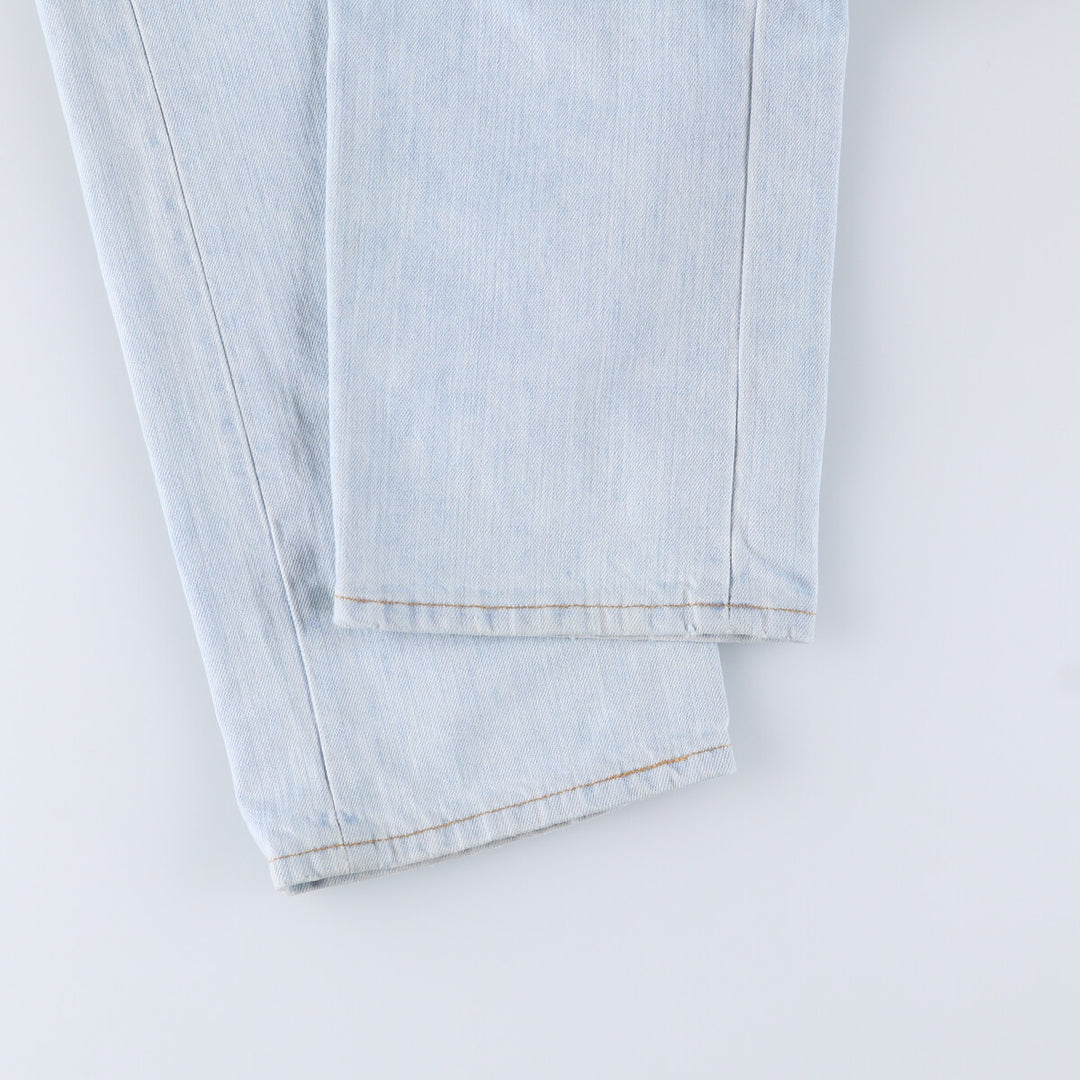 90'S Levi's 501 Euro model straight denim pants for men, W31 equivalent, vintage cotton blue type Vintage Second Hand
