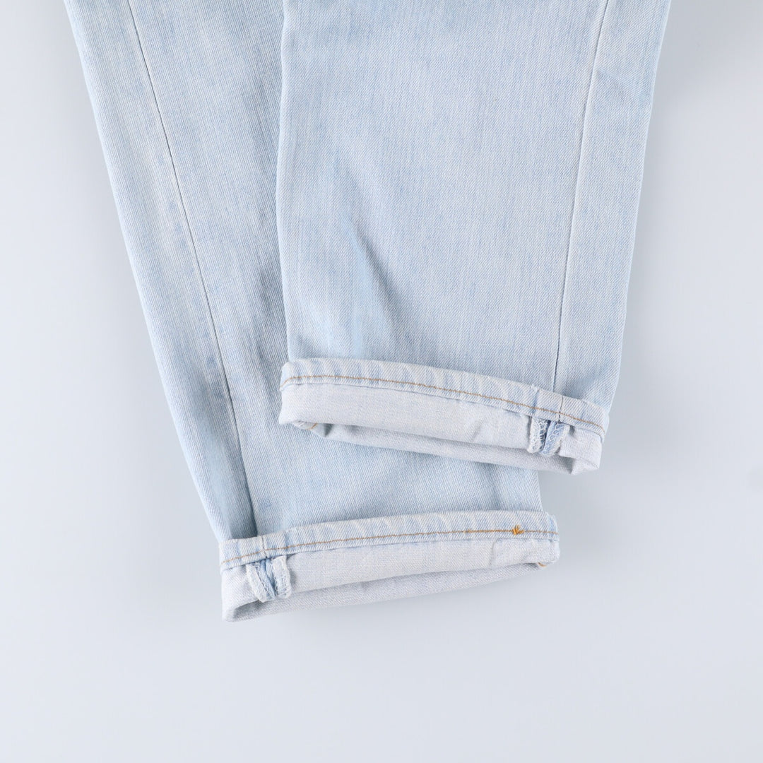 90'S Levi's 501 Euro model straight denim pants for men, W31 equivalent, vintage cotton blue type Vintage Second Hand