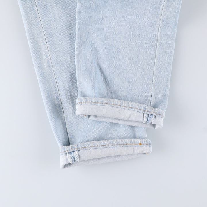90'S Levi's 501 Euro model straight denim pants for men, W31 equivalent, vintage cotton blue type Vintage Second Hand