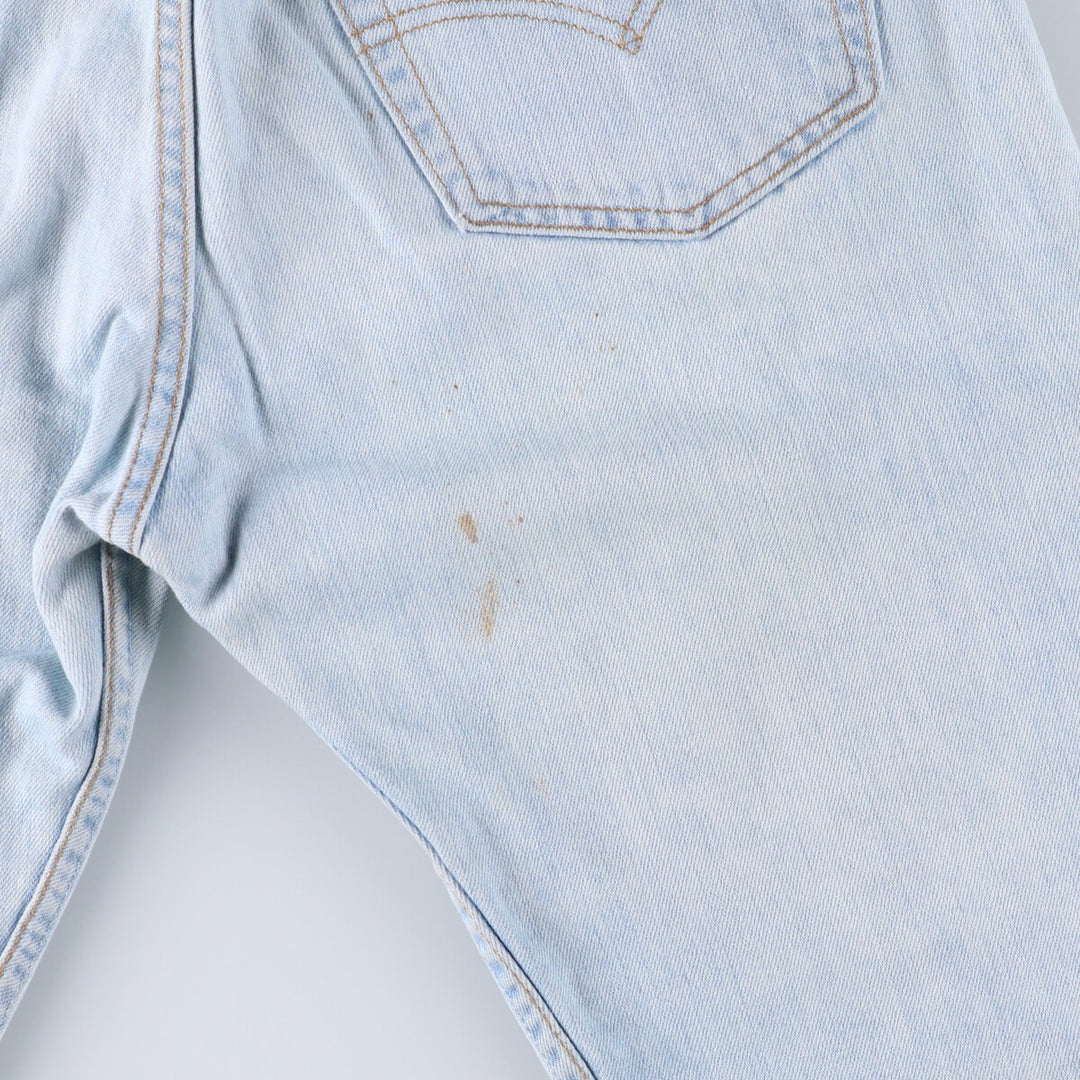 90'S Levi's 501 Euro model straight denim pants for men, W31 equivalent, vintage cotton blue type Vintage Second Hand